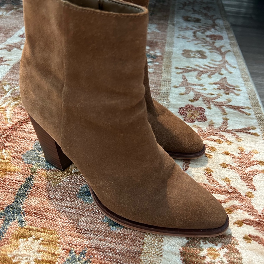 Sam Edelman Brown Suede Heeled Boots